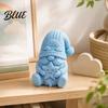 Прочные 3D-печатные скульптуры Фигурка гнома, держащего улыбающуюся звезду, Безликая статуэтка с креативными сувенирами на день рождения, Вязаная шапка, Милый рождественский настольный декор