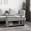 VidaXL Coffee Table Sonoma Grey 102x50x52.5 Cm Engineered Wood 819291