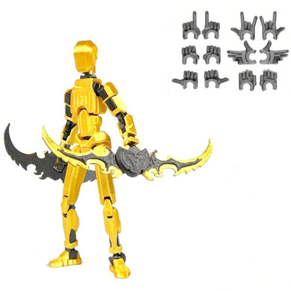 Desktop Decoration 3D Printed T13 Action Figure ABS Robot Dummy Action Figures for Boy Gifts