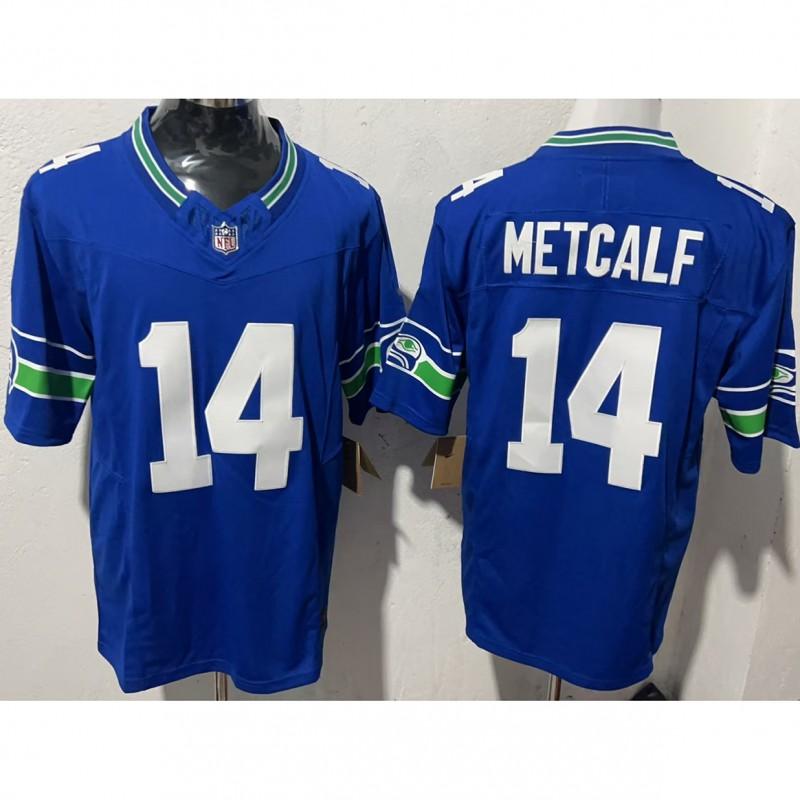 NFL Seattle Seahawks Vintage Style Football Jersey Short Sleeve Embroidered Team Apparel Men