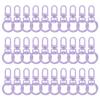 30pcs Lobster Claw Fastener Keychain Swivel Trigger Clips Zinc Alloy Colorful Key Chain Clips Snap Hook Jump Flat Split Ring DIY Craft Jewelry Making