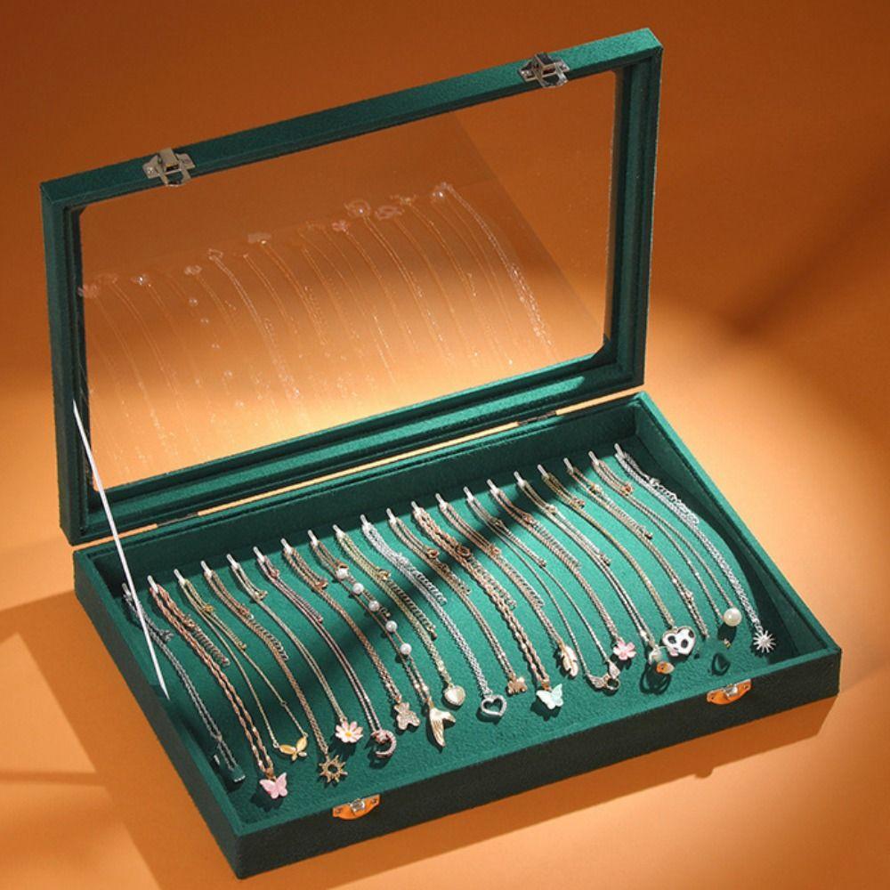 Кольца Бархатная шкатулка для украшений Серьги Витрина для украшений Однотонный лоток для хранения украшений Подарок