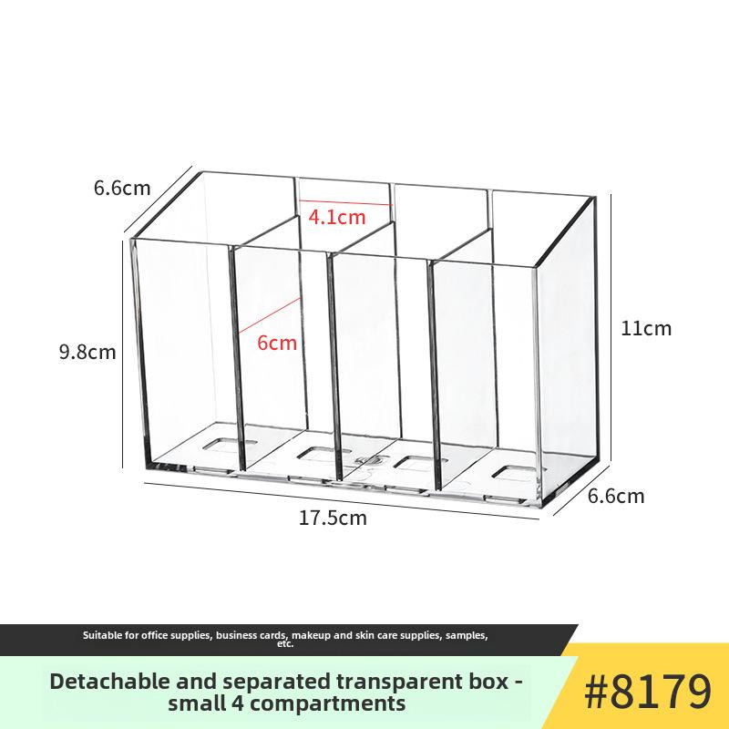 Акриловый держатель для ручек: Прозрачный тубус большой емкости для хранения вещей в студенческих общежитиях и офисных рабочих столах.