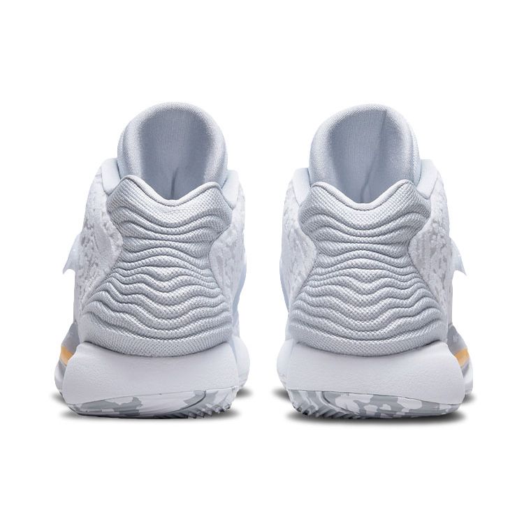 Nike KD 14 Home Мужские кроссовки белые чисто-платиновые с оттенком дыни CW3935-100