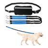Dog Leash With Pouch Reflective Retractable Adjustable Portable Running Waist Bag Belt Pet Bungee Leash Strap Traction Rope