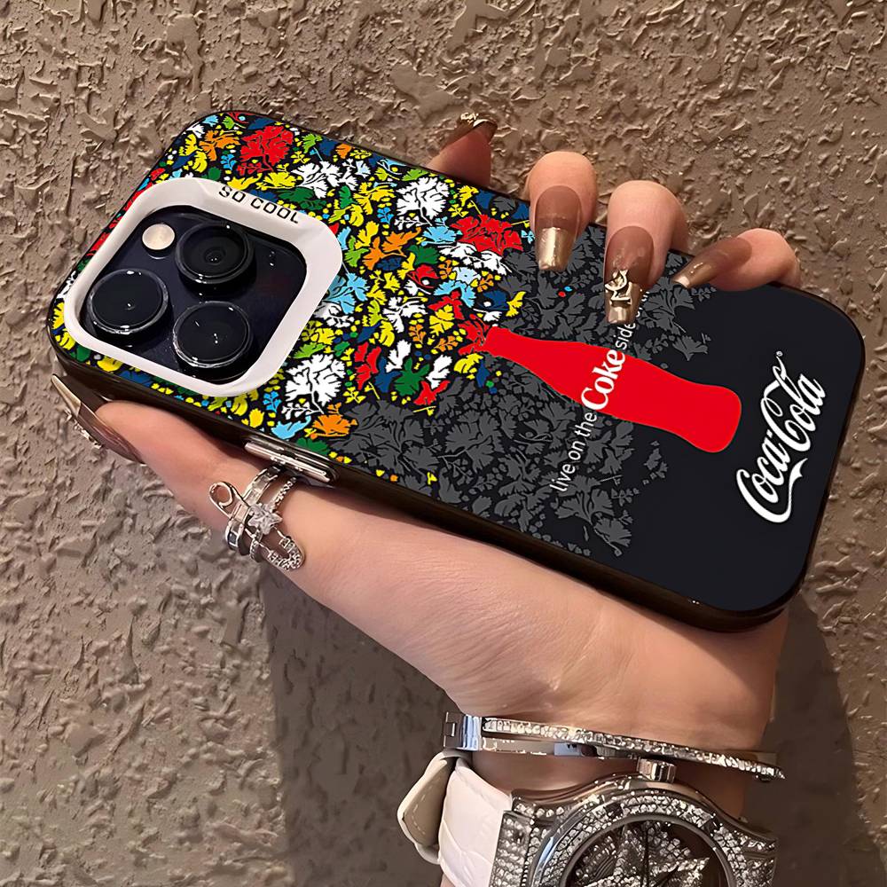 Горячий C-Coca Напитки C-Cola Чехол для телефона Для iPhone 17 16 15 14 13 12 11 Pro Max Plus Pro Цветной корпус