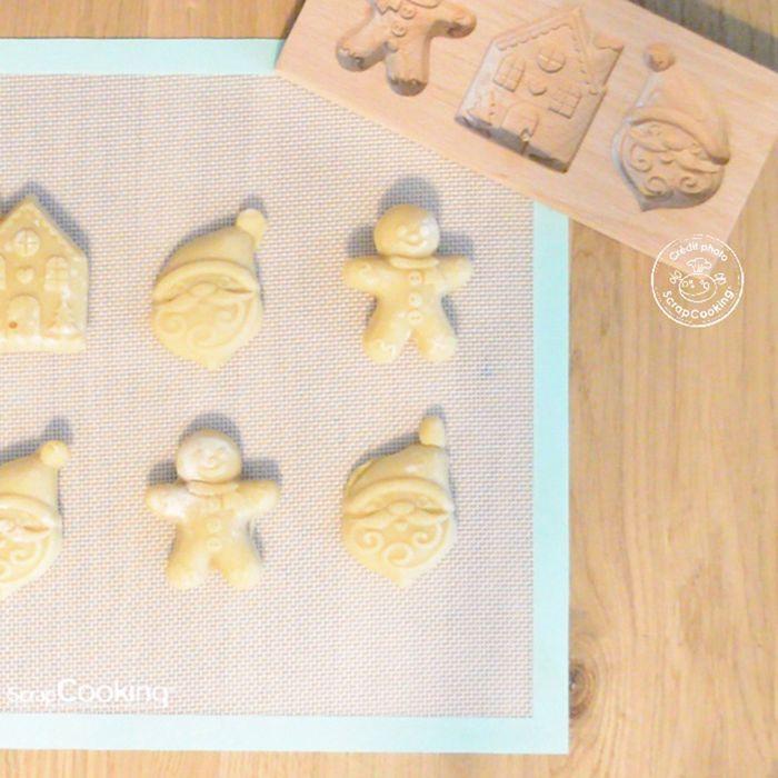 Moule bois biscuits fourrés - SCRAPCOOKING - Noël - 3 empreintes - 20x10x2cm
