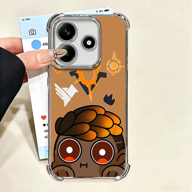 V-Valorant Милый Мультяшный Мягкий Чехол Для Телефона Для Xiaomi Poco X7 X8 Pro Max X6 X5 X3 F8 Ultra F7 M8 M7 M5S Redmi 15C 15A 15 14C 13C 12C