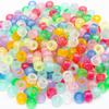 3mm Glow In the Dark Beads Colorful Pony Luminous Beads Acrylic  Necklaces