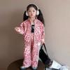 Spring Autumn Girls' Kids Leopard Pattern Suit Coat+trousers Pants Sets Comfortable Cute Baby Clothes Children Clothing Sportswear Two-piece Set