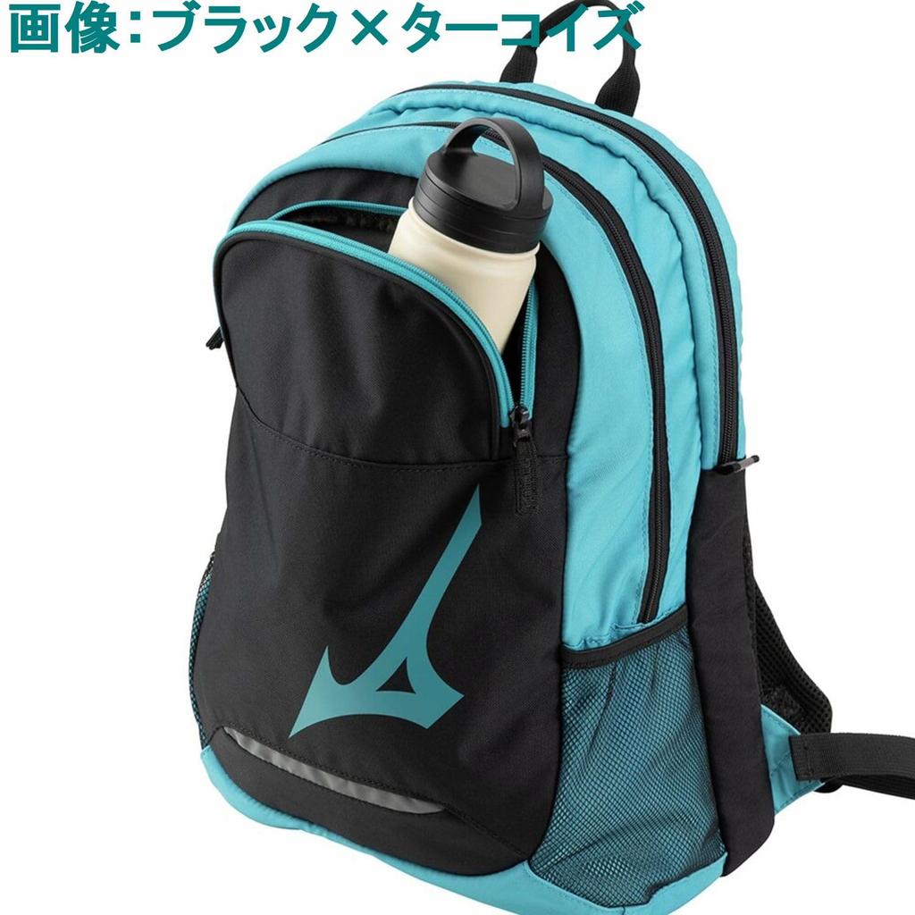 Mizuno Спортивный рюкзак для теннисной ракетки 63JDB009 Темно-синий x Лаймовый Теннис/Мягкий (1 ракетка)