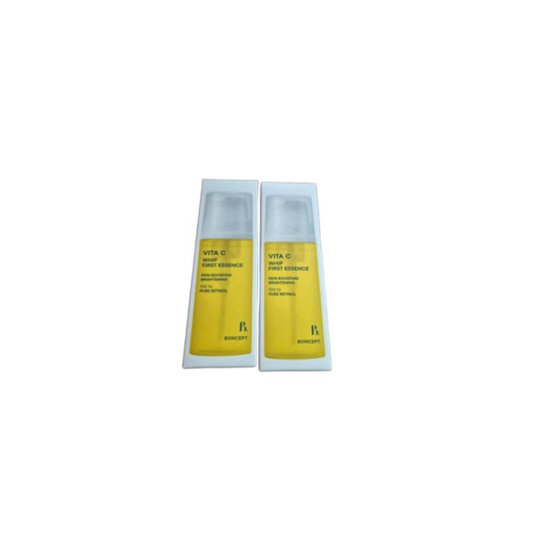 BONCEPT Vita C Whip First Essence 100ml (2PCS Set) - Brightening & Anti-Aging Vitamin C Retinol Foam Essence