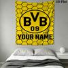 Custom Bvb Wall Hanging Printed Fabric Blanket Decorative Tapestries for Bedroom Living Room Home Decor