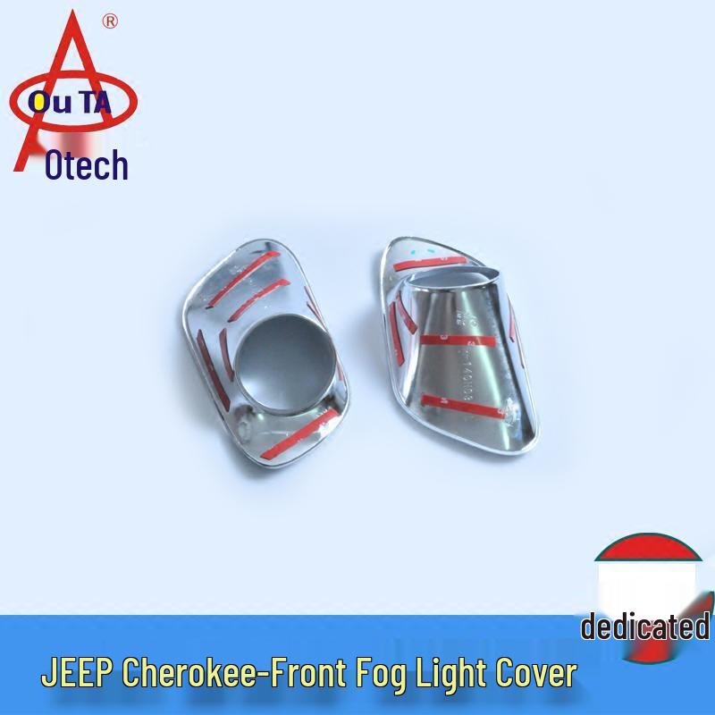 Outai Front Fog Light Cover & Lampshade for 2013-2016 Jeep Cherokee