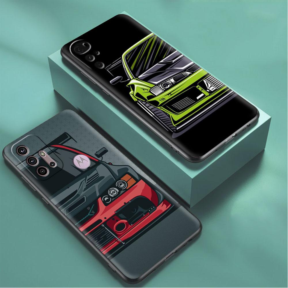 Мягкий чехол с изображением японских спортивных автомобилей JDM для Motorola G60 G30 Edge 20 30 G22 G9 Play G52 G8 G9 Power G50 One Fusion, чехол для телефона