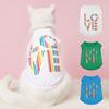 Trendy Cats T-shirt Letter Print Not Easily Deformed Summer Clothing Attractive Pet