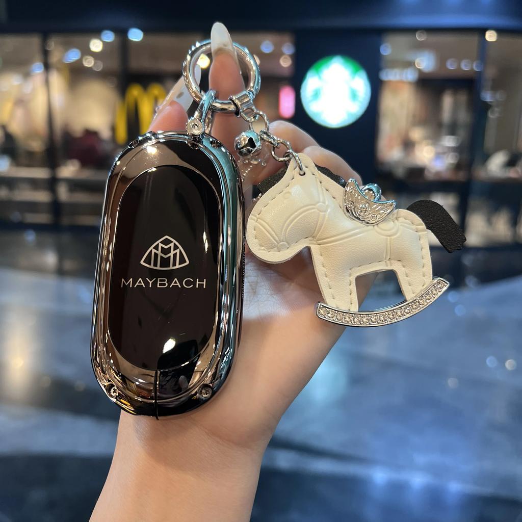 SFX1 Zinc Alloy Car Key Case Cover for Mercedes Benz 2022 C S Class W206 W223 S350 C260 C300 S400 S450 S500 Key Shell Protector