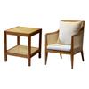 Стулья для гостиной из массива дерева в скандинавском стиле, плетеные ротангом, современные минималистичные, для улицы, для двора, диванные стулья, дизайнерское кресло с подлокотниками в стиле легкой роскоши