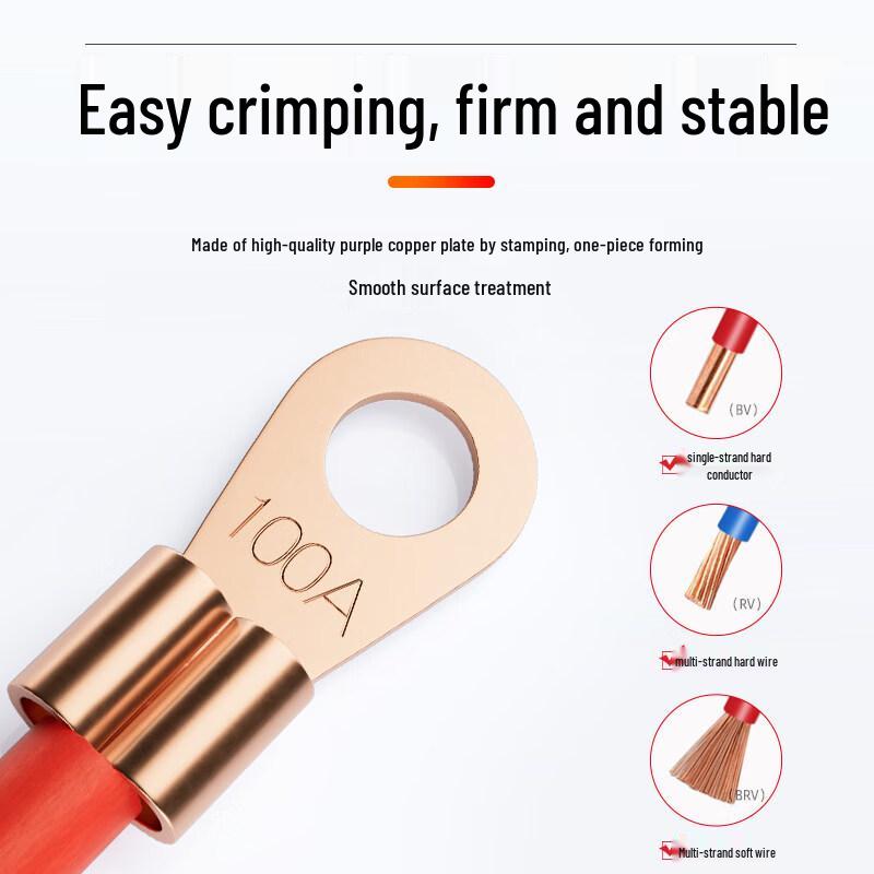 Andatong OT Copper Open-Mouth Terminal Assortment Kit