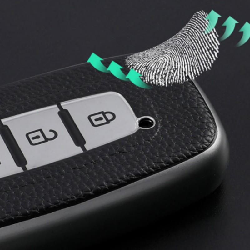 Кожаный чехол для дистанционного ключа автомобиля, брелок для Hyundai Sonata Solaris HB20 Veloster SR IX35 для KIA RIO K2 K3 Sportage, аксессуары
