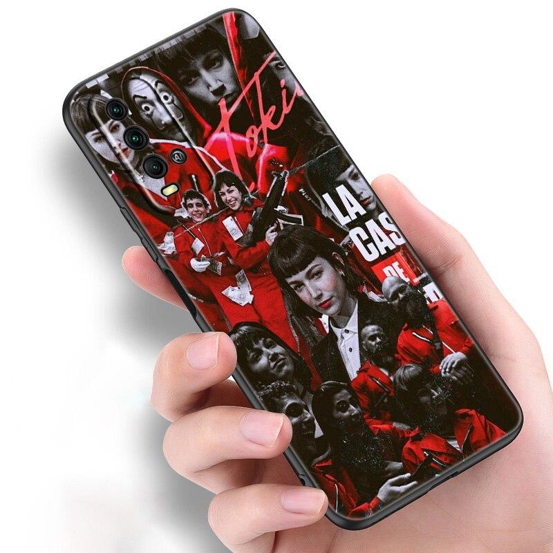 Чехол для телефона La Casa De Papel Money Heist для Xiaomi Redmi Note 11 10 9 8 Pro 11T 10T 10S 9S 8T 9 9A 9C 9T, черный чехол, чехол