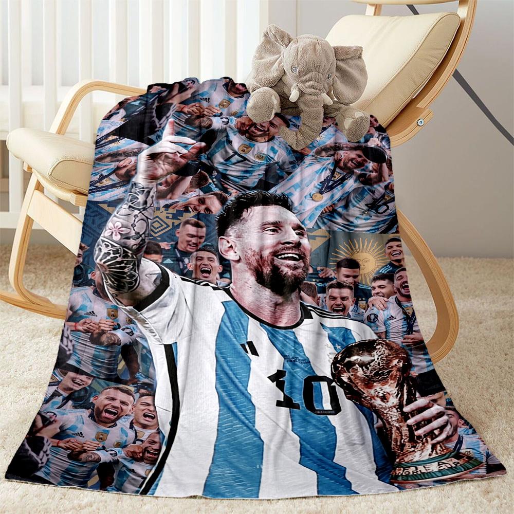 Messi 518 Blanket Durable Comfort Suitable for Chair Couch Office Chair All-Season Use Warmthful Decor Gift for Travel Home Birthdays