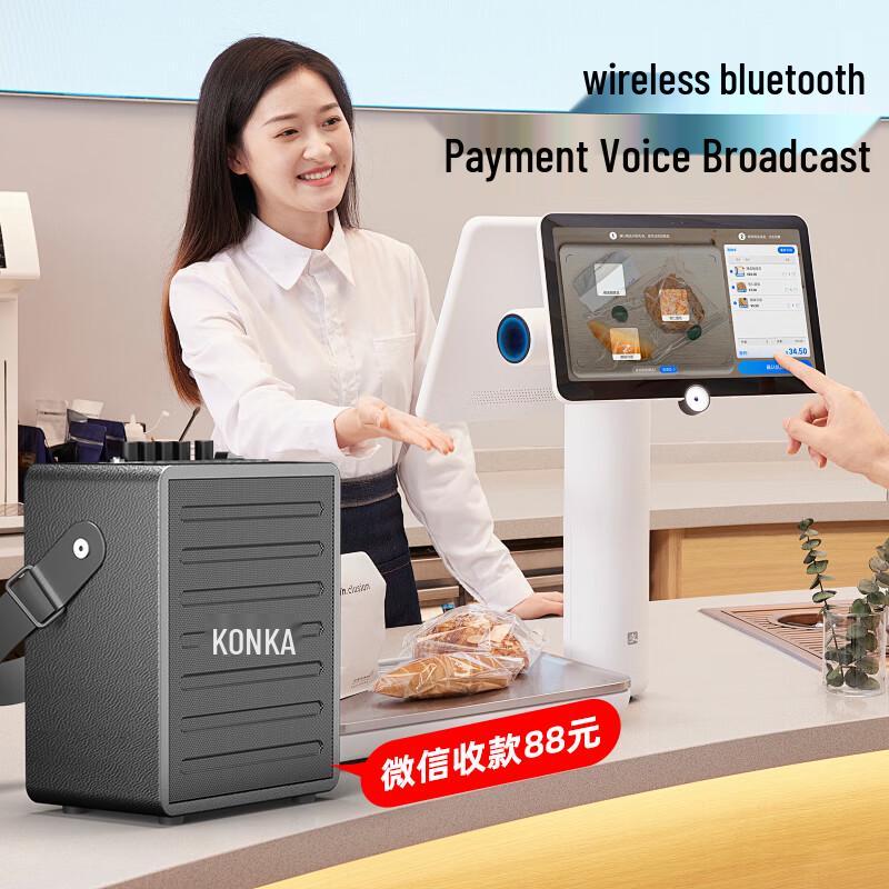 Konka Portable Outdoor Bluetooth Speaker with Radio & Mic