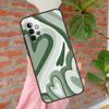 Sage Green Swirl Aesthetic Phone Case For Samsung Galaxy A71 A51 A31 A11 A12 A22 A32 A52 A72 A52S A21S A70 A50 Cover