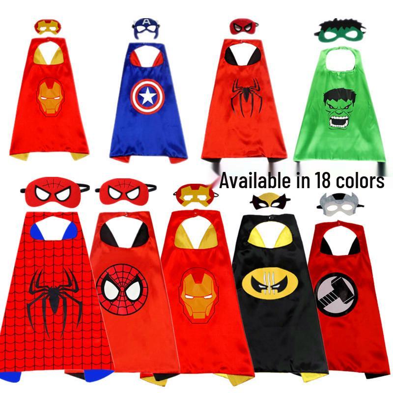 Kids' Superhero Cape & Mask Set for Halloween