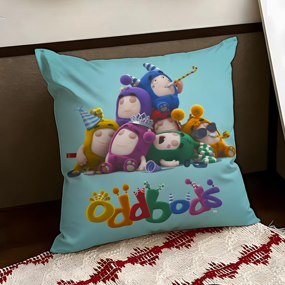 Cartoon OOddbods Cushion Cover Reversible Soft Durable Pillow Cover Home Car MultiScene Use for Daily Comfort