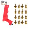 100 Pcs Track Spikes Carbon Steel Track And Cross Country Shoe Spikes with Spike Wrench for Sprinting Sports Running Shoes