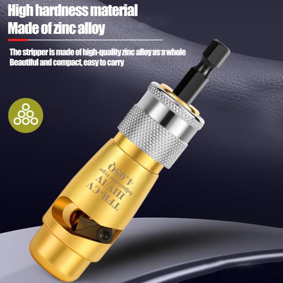 Портативный электрический инструмент для зачистки проводов, универсальный профессиональный инструмент для зачистки кабеля из алюминиевого сплава высокой твердости с гаечным ключом