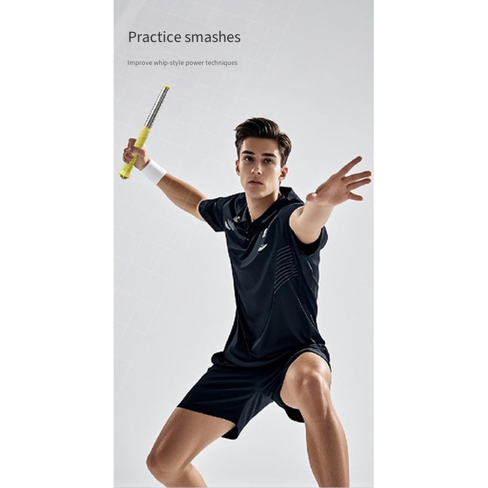 Badminton Swing Trainer for Whip Force Practice, Sound Making Adjustable Tension Training Tool for Forehand Backhand Smash & Clear Shots