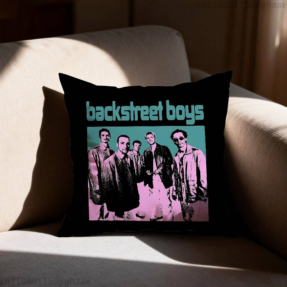 Band BBackstreet BBoys Pillow Case Square DoubleSided Printing Short Plush Sofa Cushion Cover Bedroom Bedside Pillow