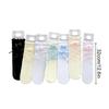 1Pair Lace Stockings Fairyism Sweat Absorption Sweet Middle Cylinder Korean Series Transparent Pile Socks Butterfly Knot