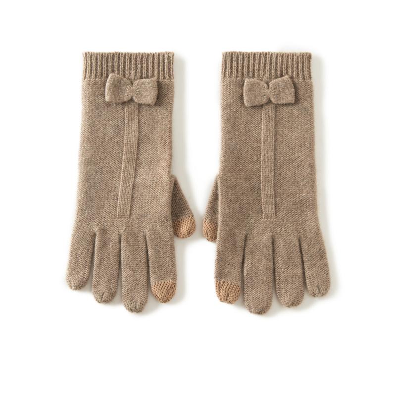 Women's cashmere gloves, Qinghe cashmere, 100% cashmere, autumn and winter gloves, warm, fashionable,