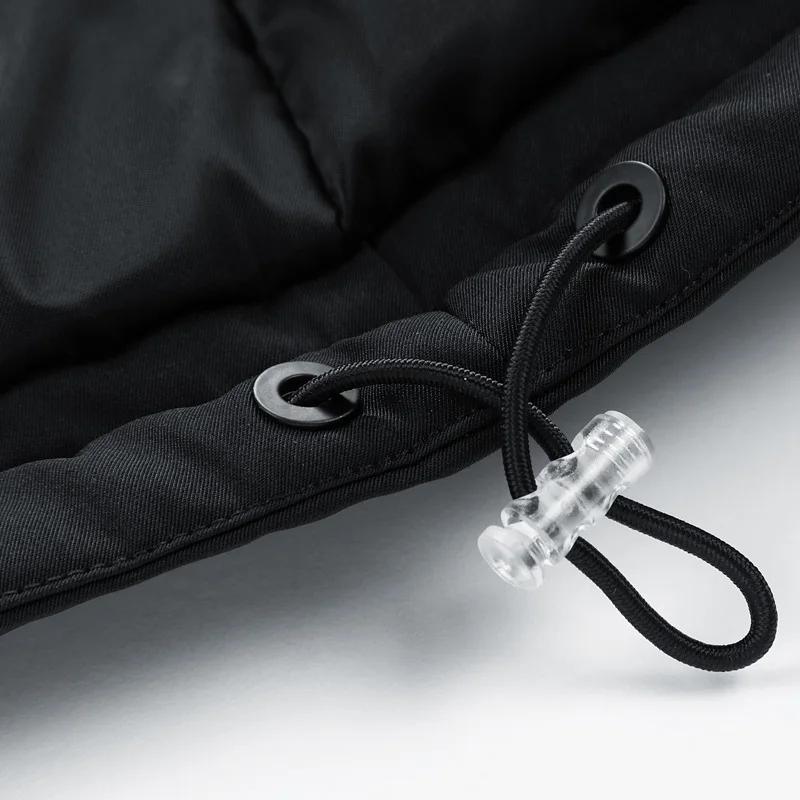 Зимняя мужская новая стеганая куртка с капюшоном, модная тенденция, фланелевая, мешковатые карманы, водонепроницаемая стеганая куртка