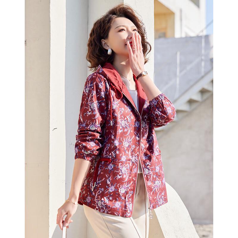 Женская повседневная куртка с капюшоном на молнии для среднего возраста