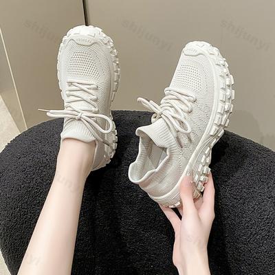 Модная женская обувь 2025 Новая дышащая сетчатая женская обувь на толстой подошве для отдыха и спорта Удобная уличная обувь для бега Zapatos Mujer