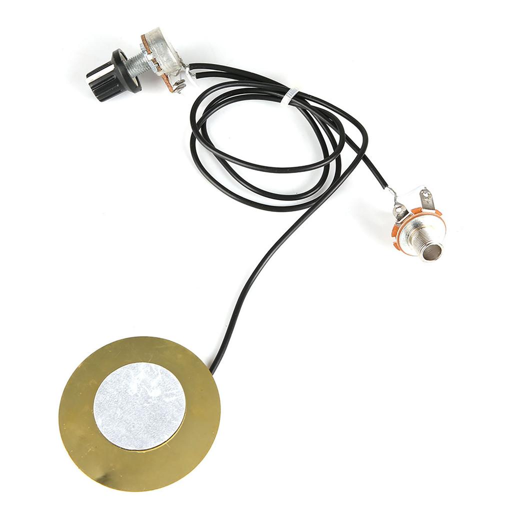 Guitar Piezo Transducer Pickup for Guitar Violin Ukulele Mandolin BanjoBlack