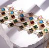 Vibrant 13mm Four-Leaf Clover Bracelet - Classic and Versatile Style
