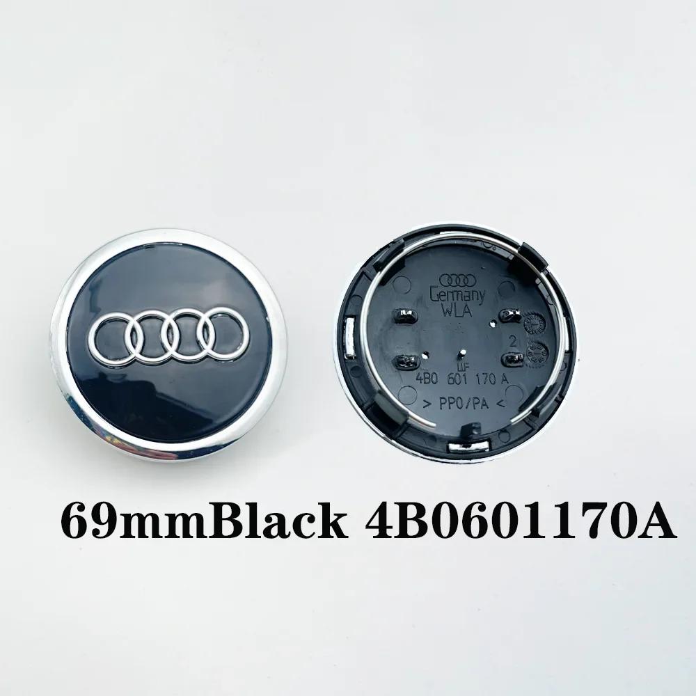 4pcs 60mm 61mm 68mm 69mm Car Styling Wheel Hub Center Cover Badge For Audi B5 B6 B7 B8 8P 8V 8L C6 C7 4F A1 A3 A5 A6 Q3 Q7 Q5
