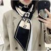 Autumn And Winter Scarve Neck Care Narrow Scarve Small Long Knitted Small Scarve Fashion Premium Sense Women's Scarve