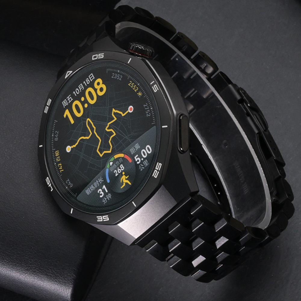 22-мм металлический ремешок для Huawei Watch GT5 Pro 46 мм 4 4Pro, ремешки из нержавеющей стали для Samsung Galaxy Gear S3 Amazfit Balance GTR 4 3 2