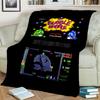 Мультяшная игра Bubble Bobble Геймер 3D Плед, Мягкий плед для дома Спальни Кровати Дивана Пикника Путешествия Офиса Покрывало Дети