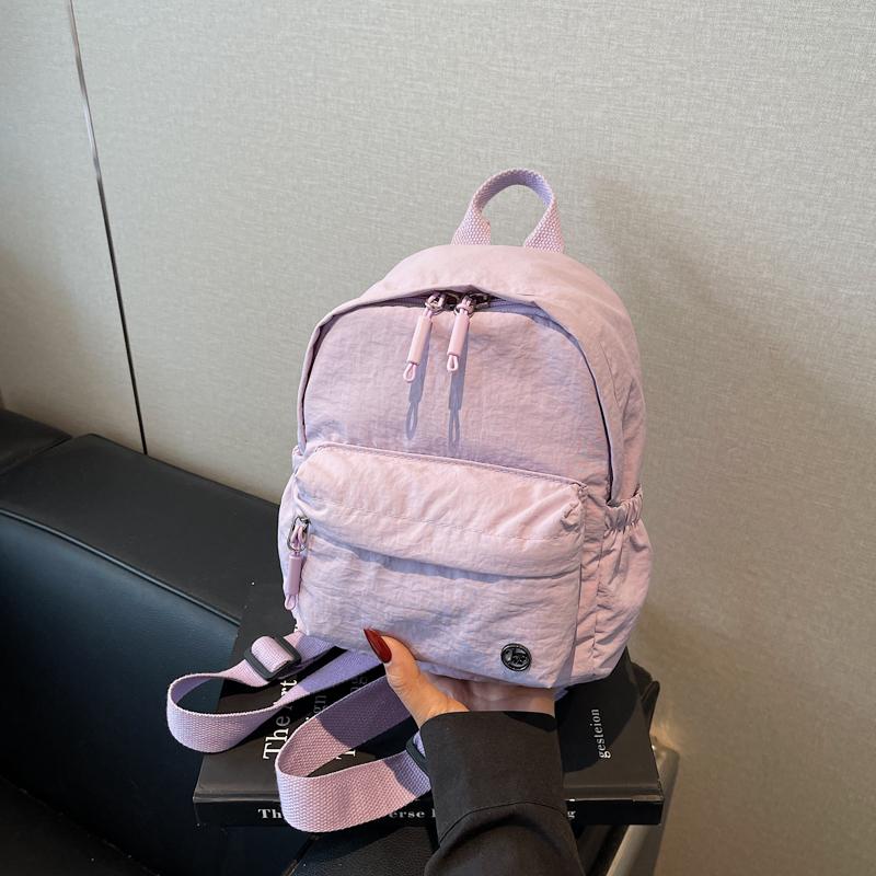 Рюкзак женский многофункциональный одноплечевой легкий однотонный мини-рюкзак спортивная нагрудная сумка