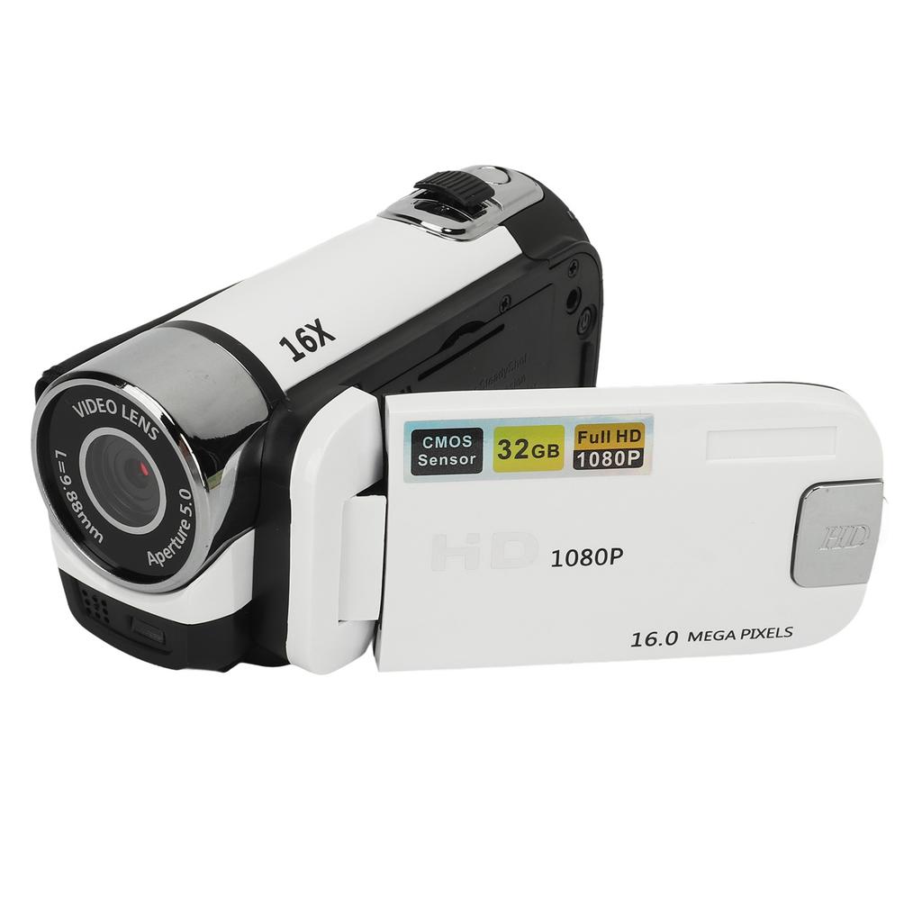 16MP Digital Camera Video Camera Recorder USB Port Connection 1080P Resolution with Fill Light for Travel Wedding Recording