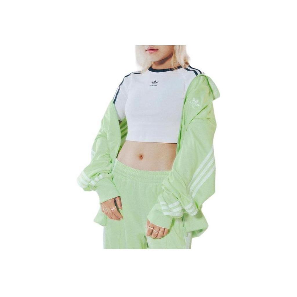 adidas Женский Adicolor Classics Loose Firebird Track Top Полузеленый Spark Женская уличная одежда IP0614