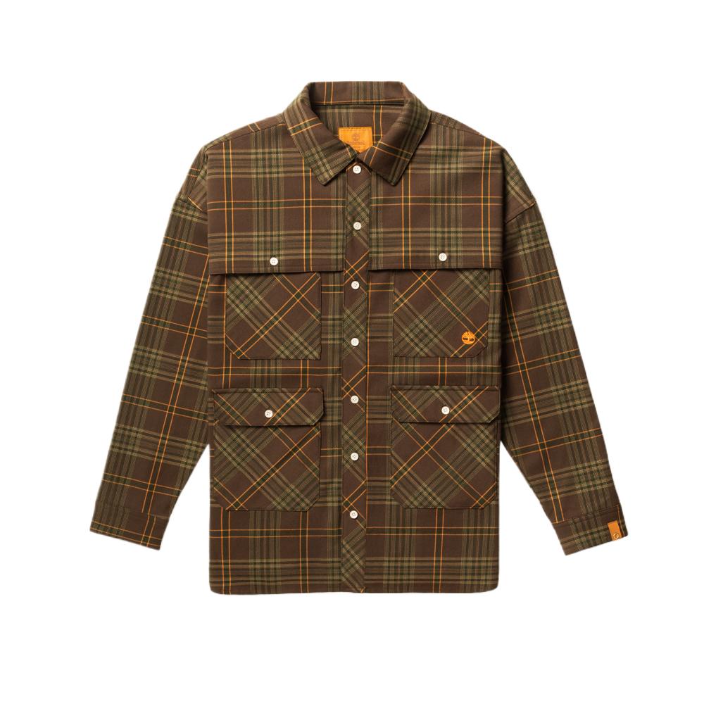 Timberland Tokyo Design Collective Классическая мягкая рубашка с длинным рукавом, безопасная для кожи, унисекс, TB0A6FZ7243