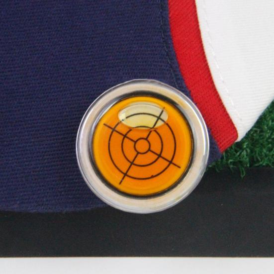 1/5Pcs Golf Ball Marker Round Cap Clip Mark with Level Function Magnetic Golf
